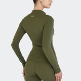 PILOT LONG SLEEVE BODY TOP / OLIVE