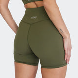 PILOT MIDI BIKE SHORTS / OLIVE