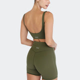 PILOT MIDI BIKE SHORTS / OLIVE